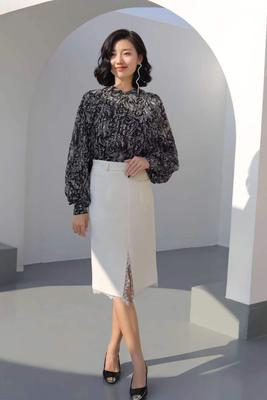 深圳高端设计裙尾蕾丝半裙